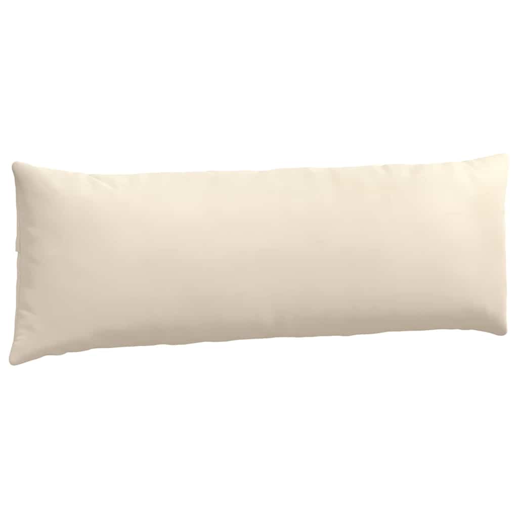 Kanapé párnák 2 pcs Bézs 120 x 40 cm szövet