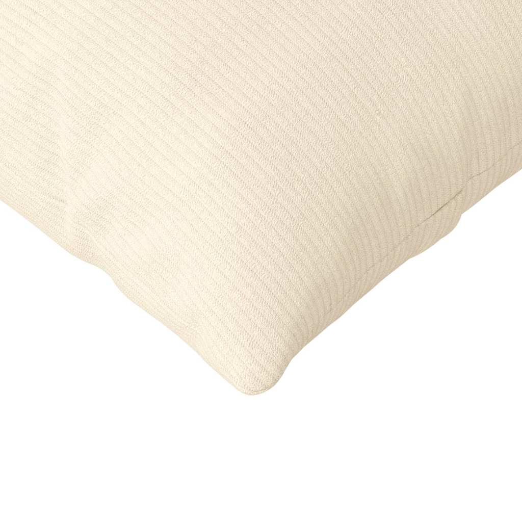 Kanapé párnák 2 pcs Krém 120 x 40 cm Bársonyos szövet
