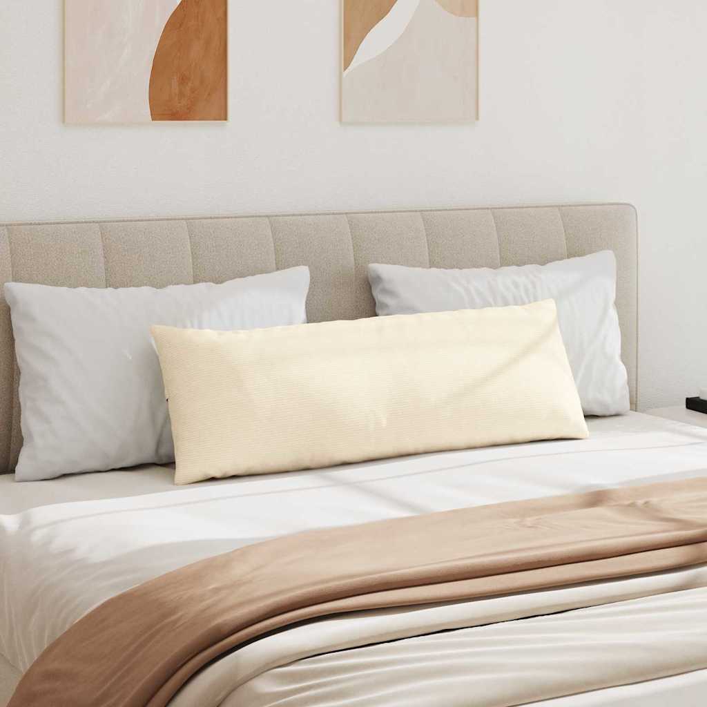 Kanapé párnák 2 pcs Krém 120 x 40 cm Bársonyos szövet