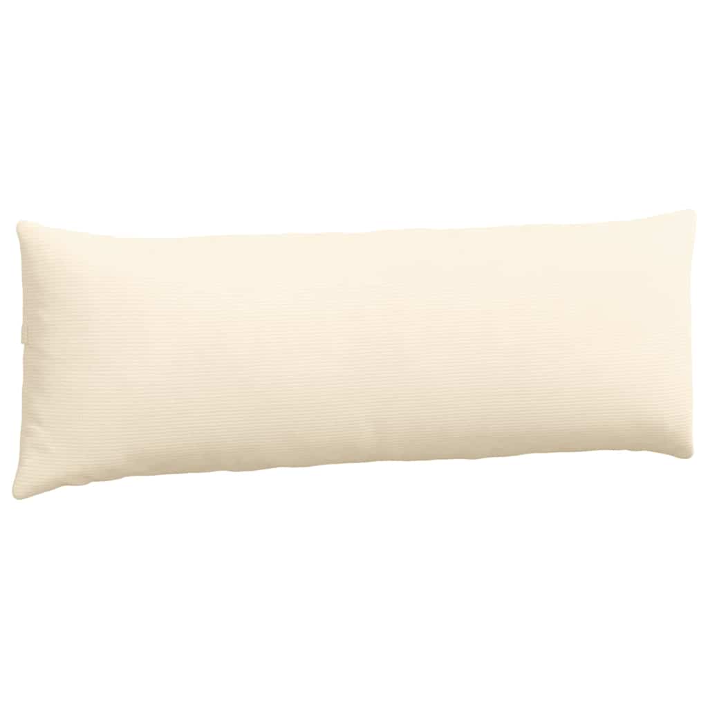 Kanapé párnák 2 pcs Krém 120 x 40 cm Bársonyos szövet