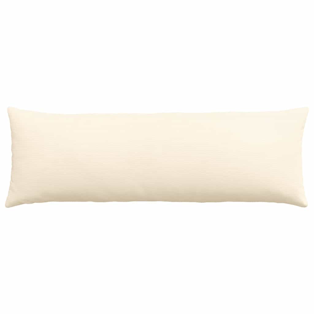 Kanapé párnák 2 pcs Krém 120 x 40 cm Bársonyos szövet