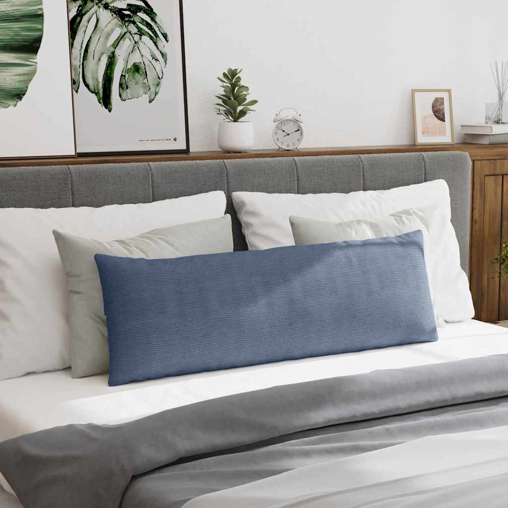 Kanapé párnák 2 pcs Kék 120 x 40 cm Bársonyos szövet