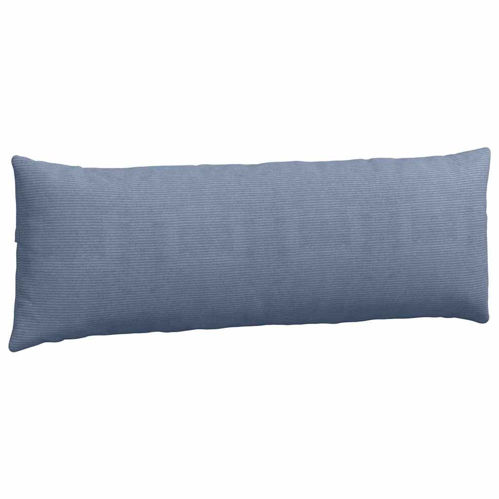 Kanapé párnák 2 pcs Kék 120 x 40 cm Bársonyos szövet