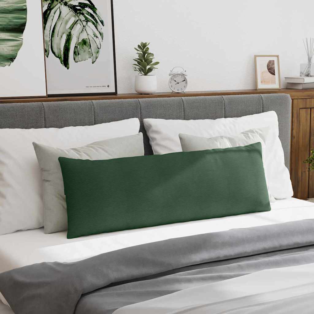 Kanapé párnák 2 pcs Sötétzöld 120 x 40 cm Bársonyos szövet