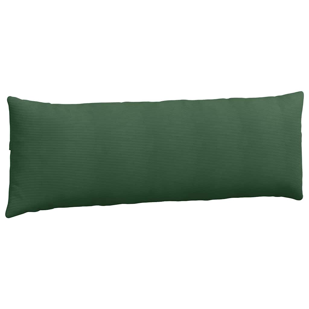 Kanapé párnák 2 pcs Sötétzöld 120 x 40 cm Bársonyos szövet