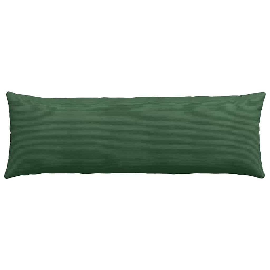 Kanapé párnák 2 pcs Sötétzöld 120 x 40 cm Bársonyos szövet