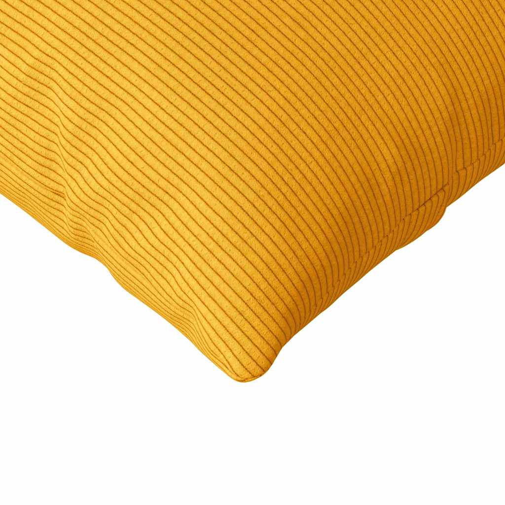Kanapé párnák 2 pcs Világos sárga 120 x 40 cm Bársonyos szövet