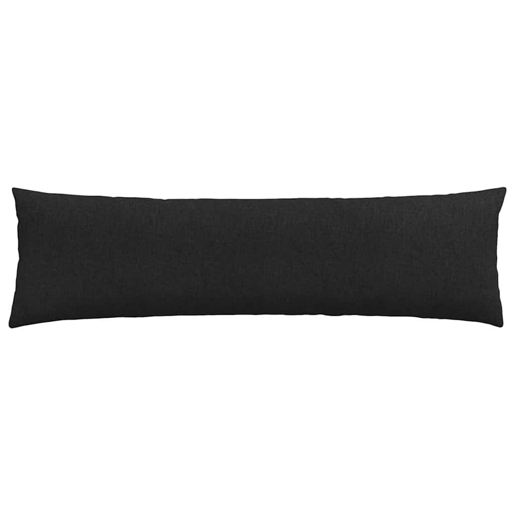 Kanapé párnák 2 pcs Fekete 145 x 40 cm szövet