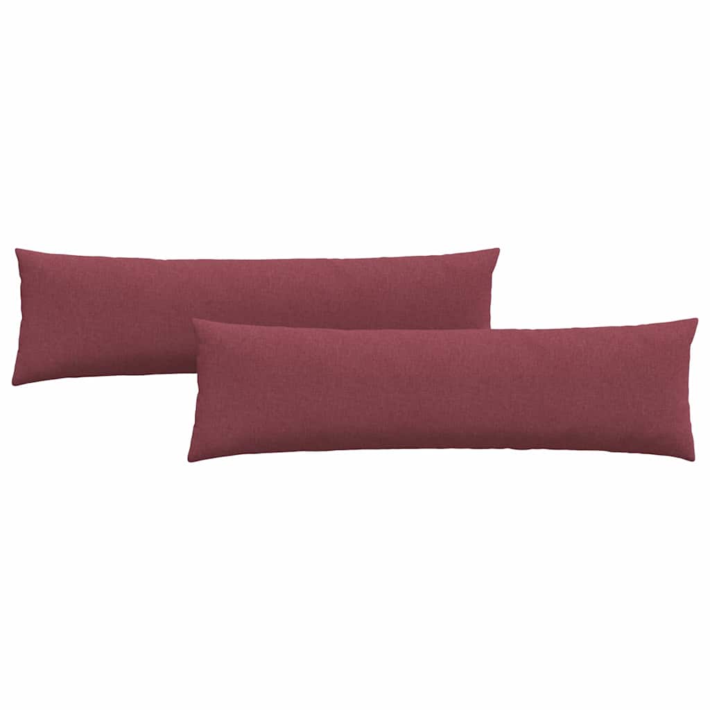 Kanapé párnák 2 pcs Bordó 145 x 40 cm szövet