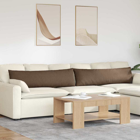 Kanapé párnák 2 db szövet Barna 145 x 40 cm