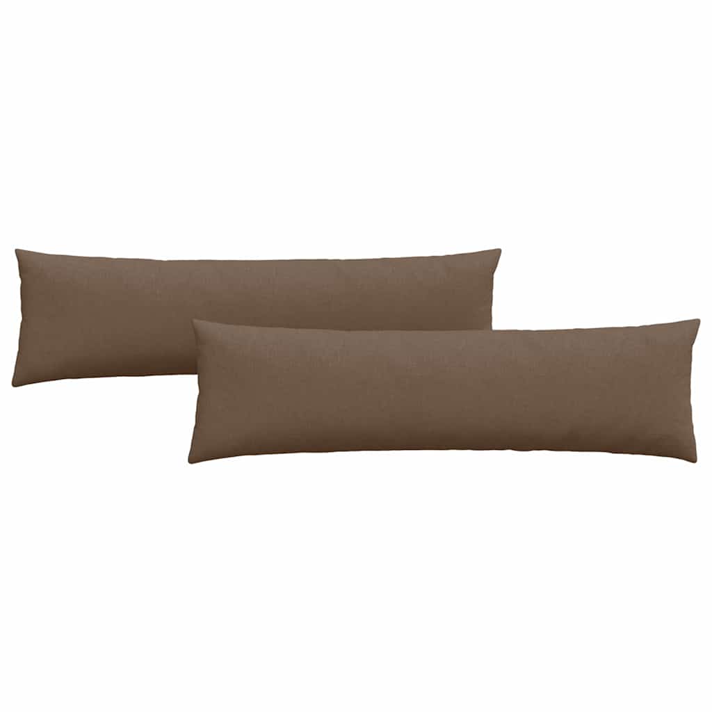 Kanapé párnák 2 pcs Barna 145 x 40 cm szövet