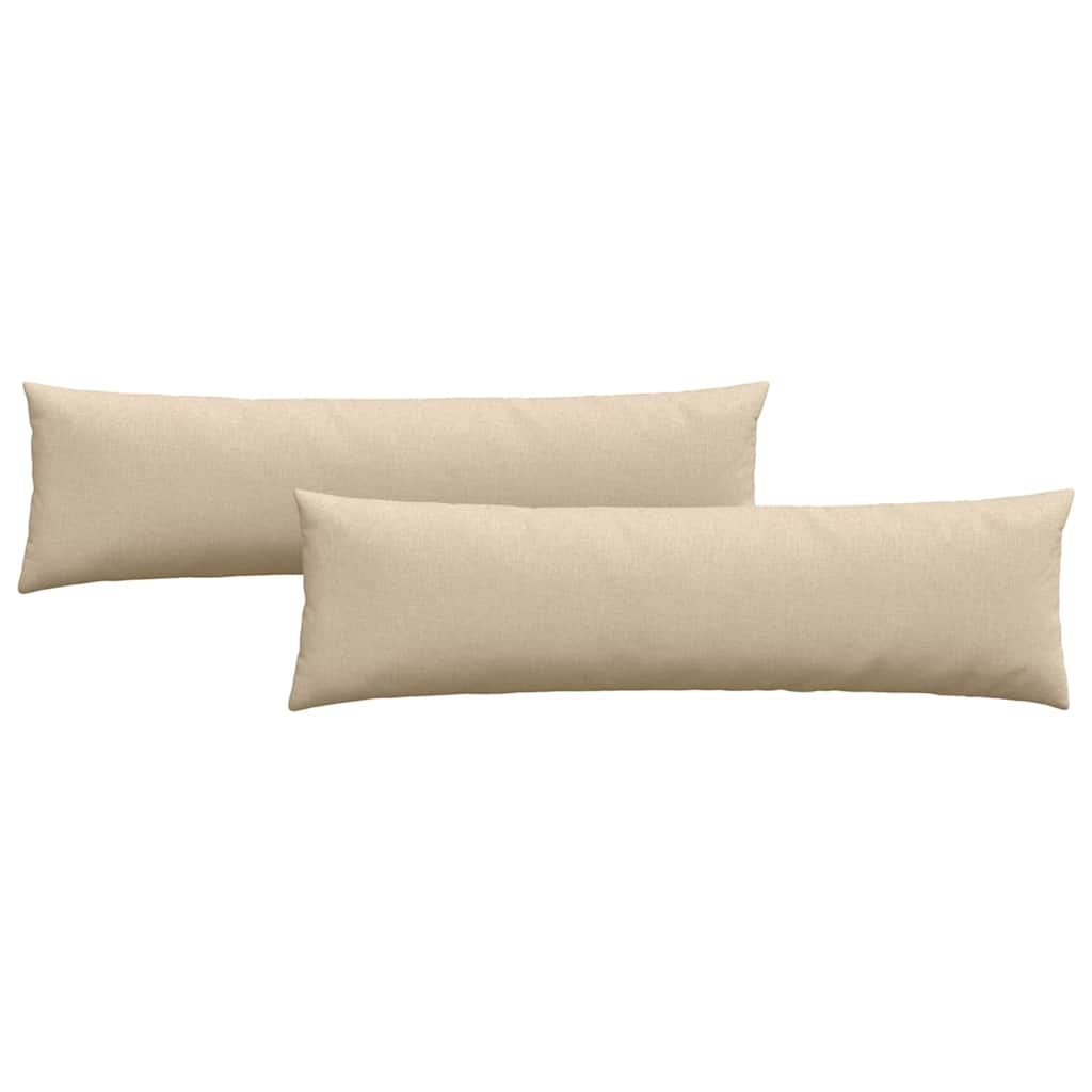 Kanapé párnák 2 pcs Krém 145 x 40 cm szövet