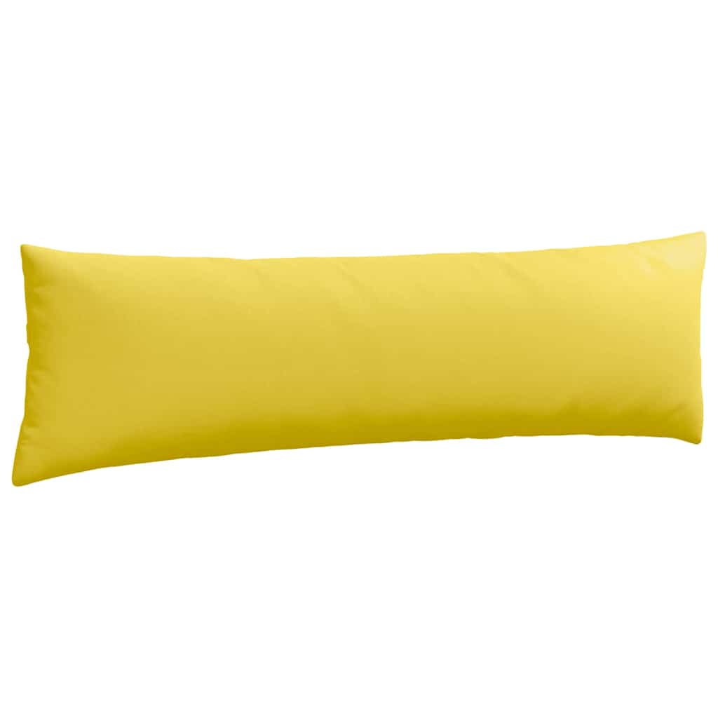 Kanapé párnák 2 pcs Világos sárga 145 x 40 cm szövet