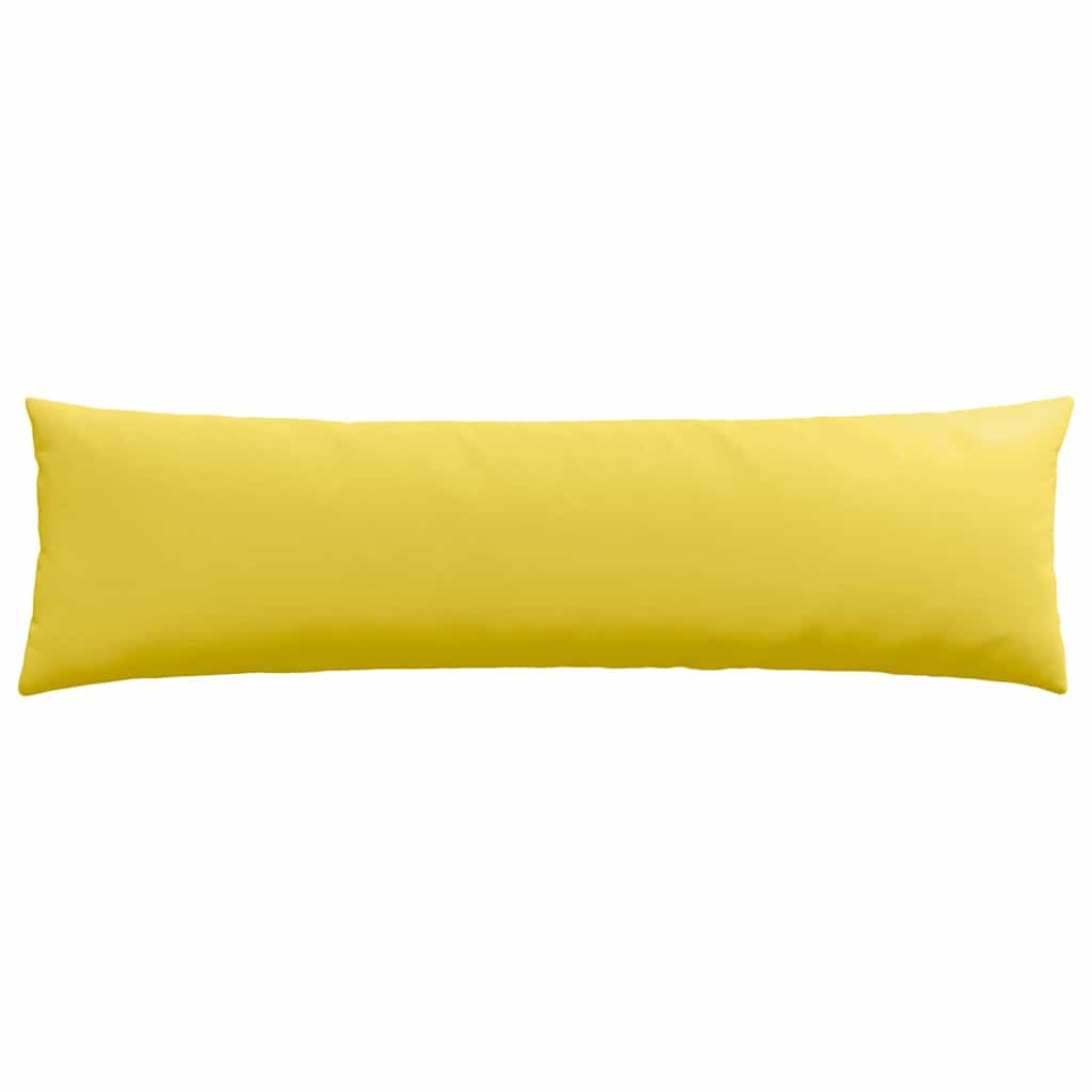 Kanapé párnák 2 pcs Világos sárga 145 x 40 cm szövet