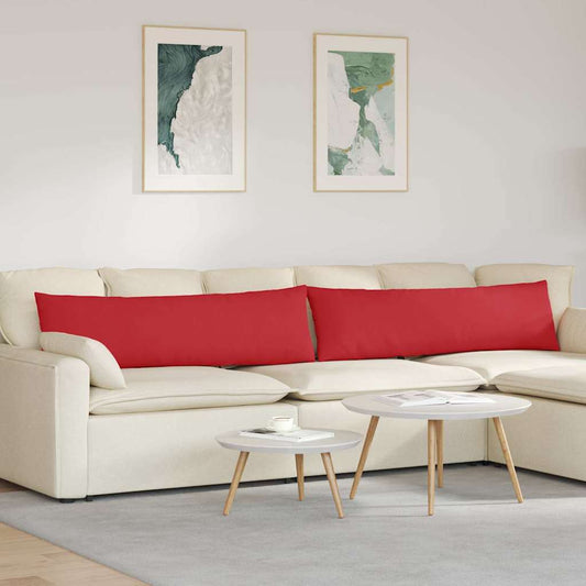 Kanapé párnák 2 db szövet Piros 145 x 40 cm
