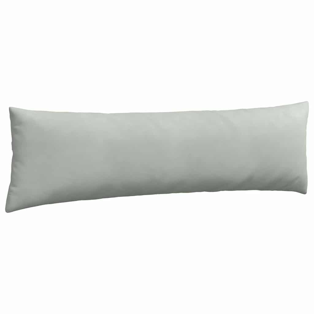 Kanapé párnák 2 pcs Világosszürke 145 x 40 cm Bársonyos szövet