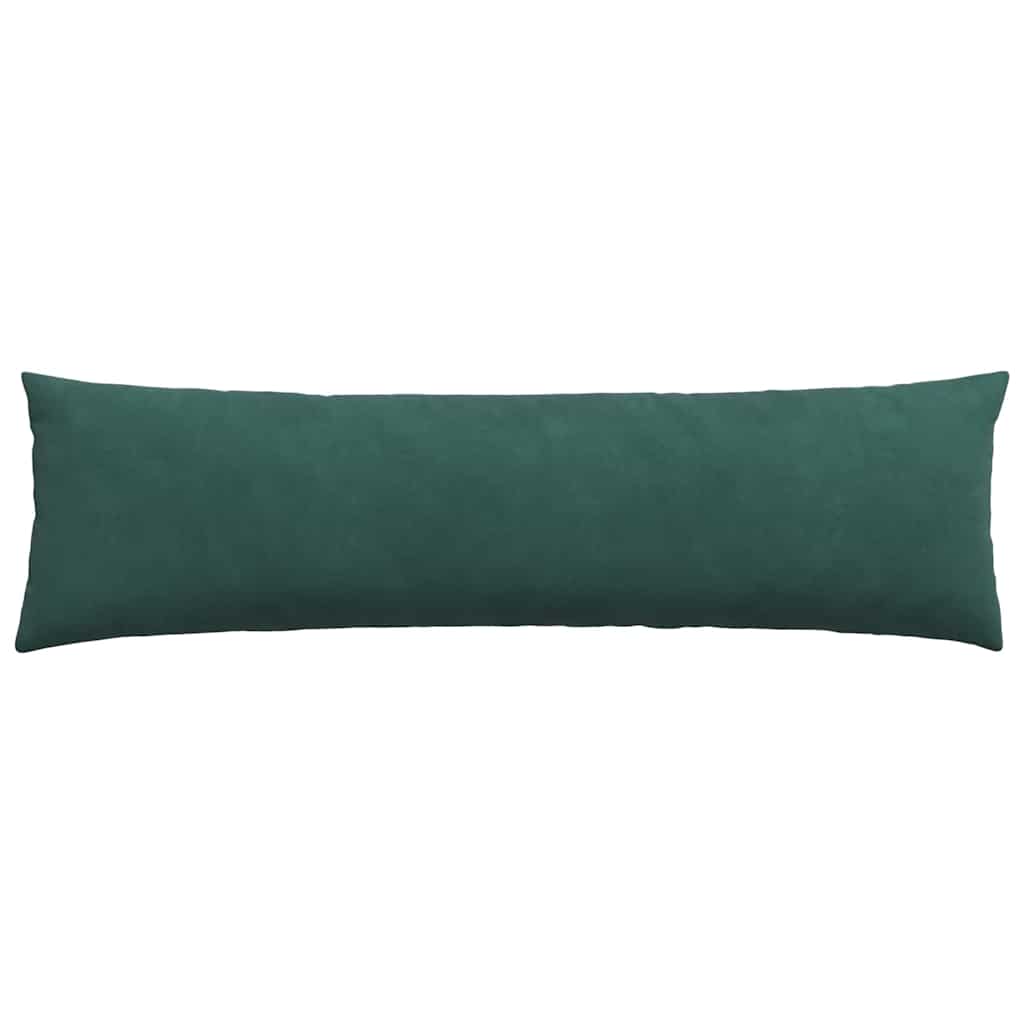 Kanapé párnák 2 pcs Sötétzöld 145 x 40 cm Bársonyos szövet