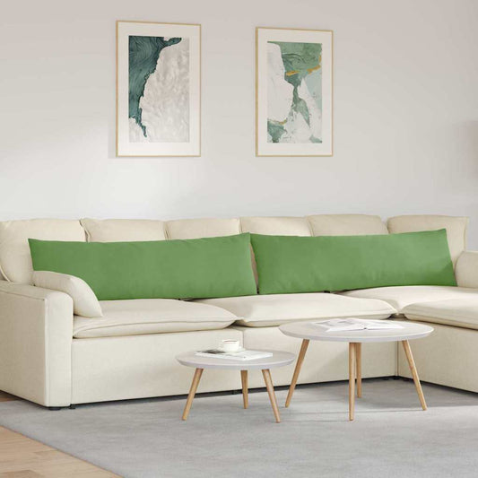 Kanapé párnák 2 pcs Világos zöld 145 x 40 cm Bársonyos szövet