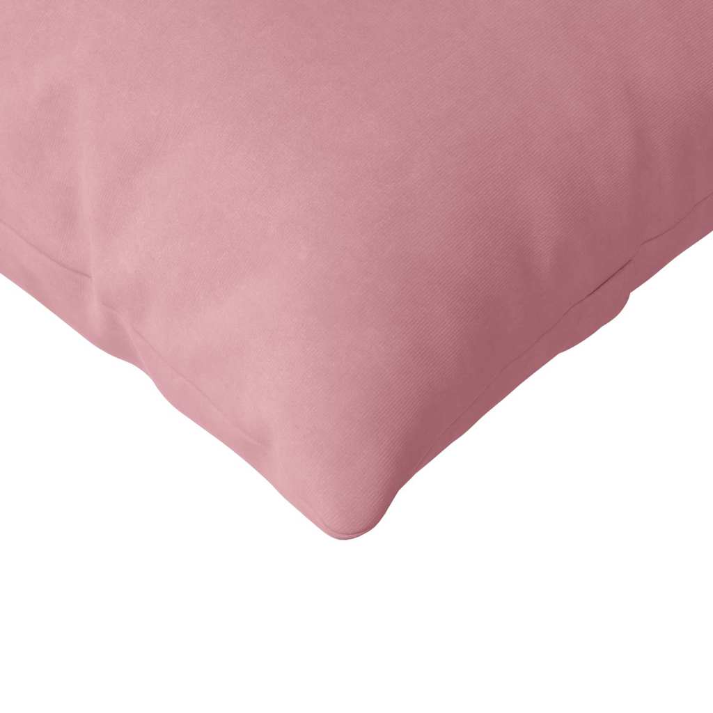 Kanapé párnák 2 pcs Rózsaszín 145 x 40 cm Bársonyos szövet