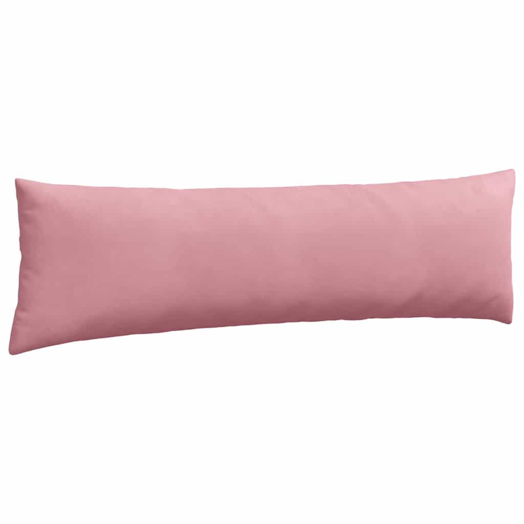 Kanapé párnák 2 pcs Rózsaszín 145 x 40 cm Bársonyos szövet