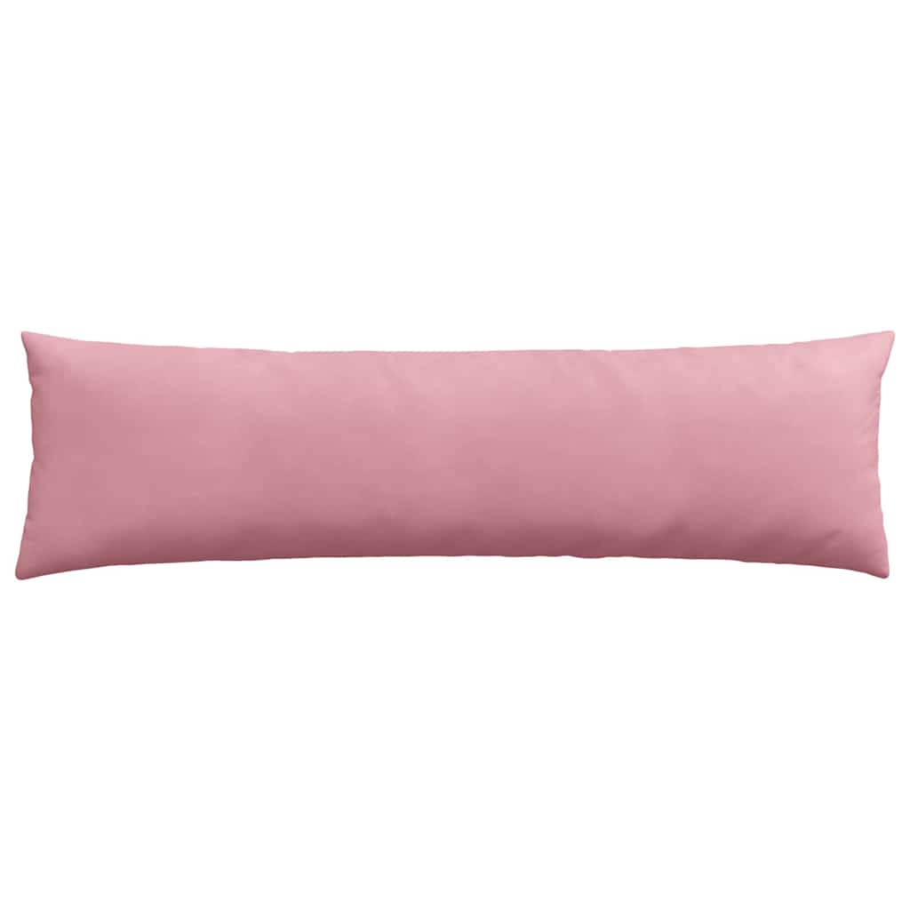 Kanapé párnák 2 pcs Rózsaszín 145 x 40 cm Bársonyos szövet
