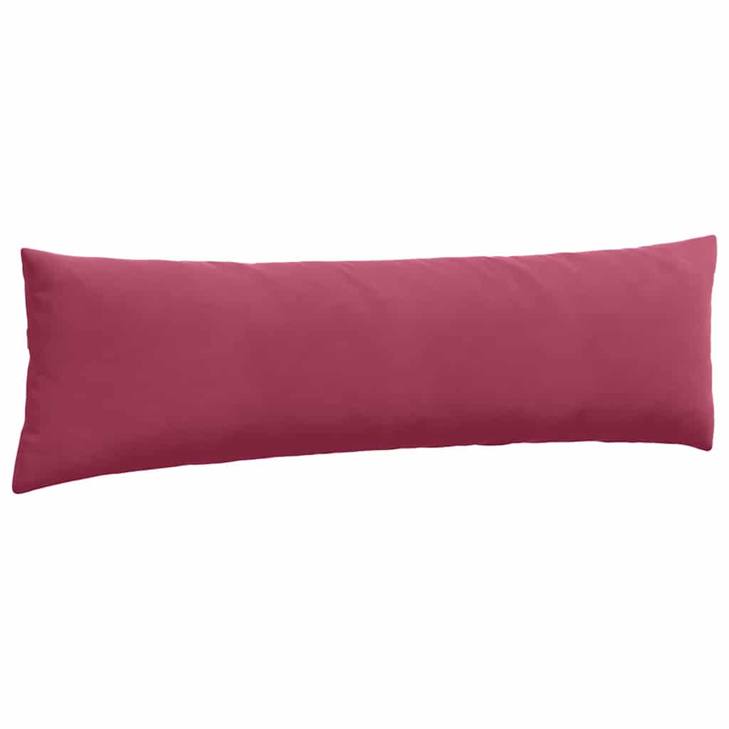 Kanapé párnák 2 pcs Bordó 145 x 40 cm Bársonyos szövet