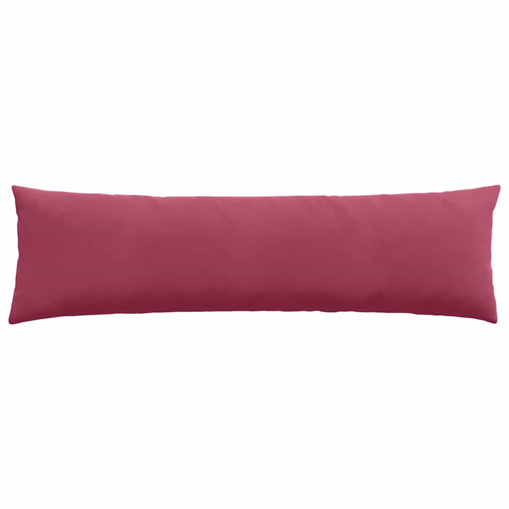 Kanapé párnák 2 pcs Bordó 145 x 40 cm Bársonyos szövet
