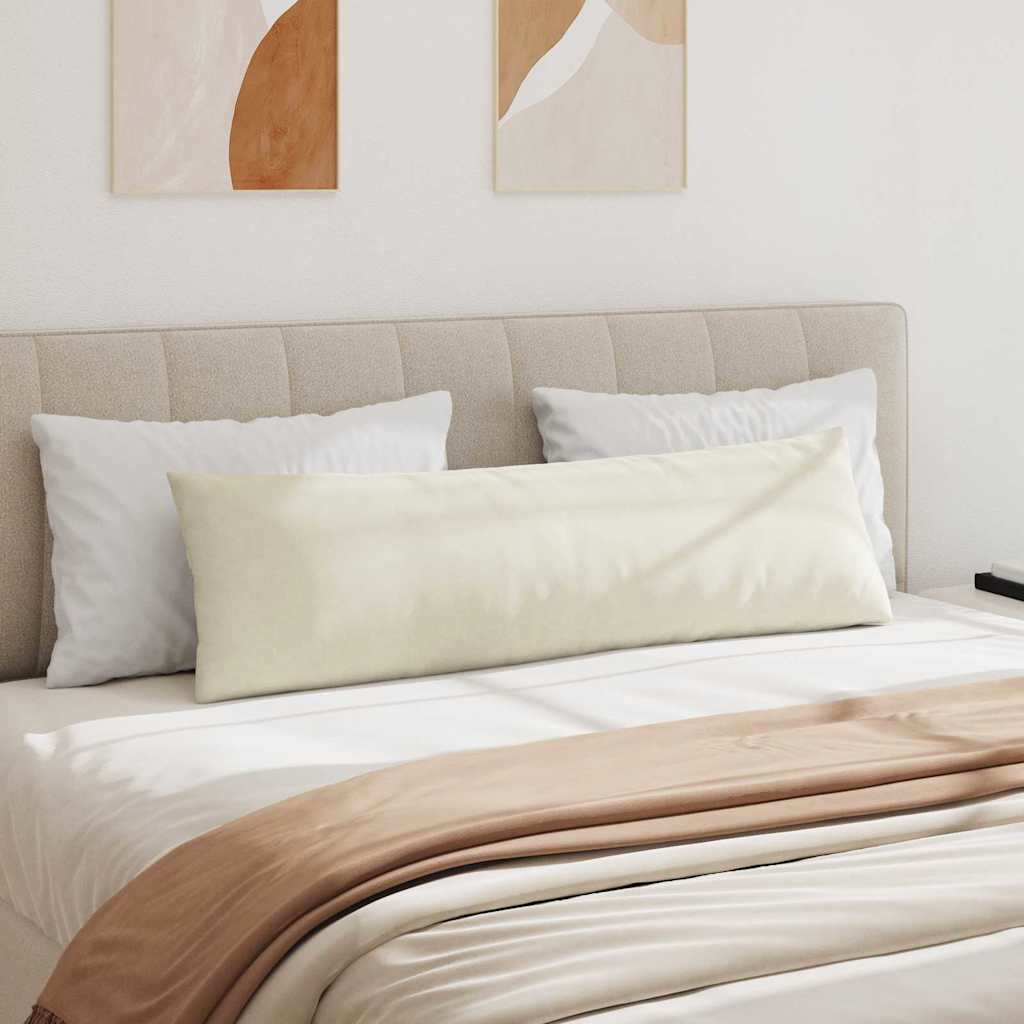Kanapé párnák 2 pcs Krém 145 x 40 cm Bársonyos szövet