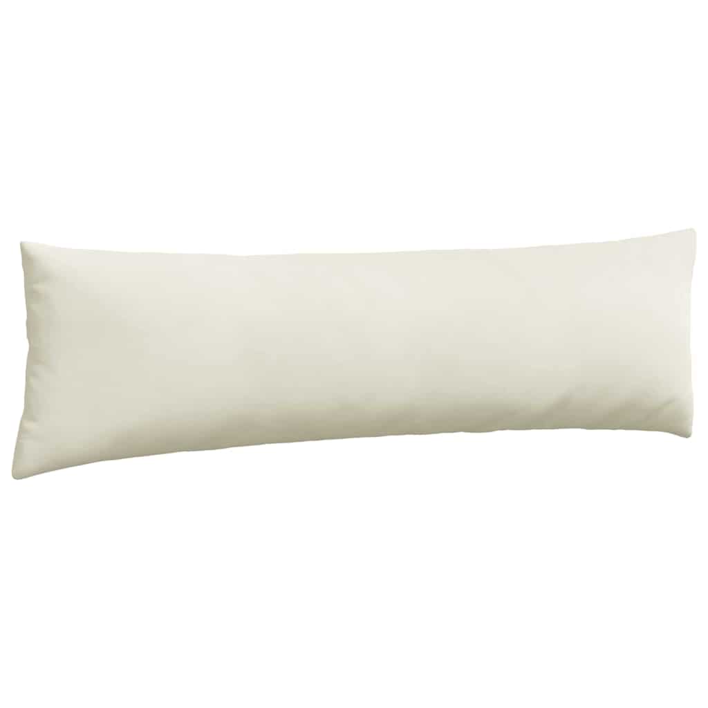 Kanapé párnák 2 pcs Krém 145 x 40 cm Bársonyos szövet