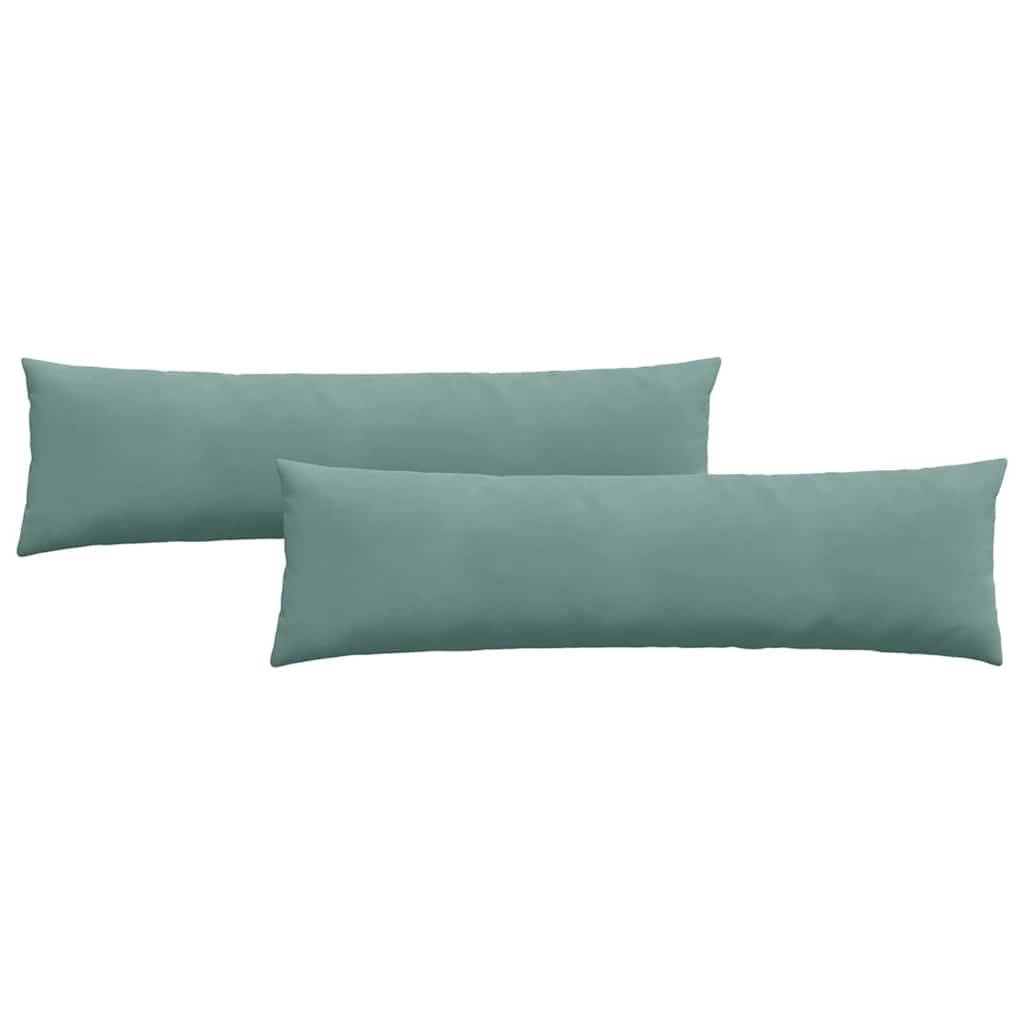 Kanapé párnák 2 pcs Tengeri Zöld 145 x 40 cm Bársonyos szövet