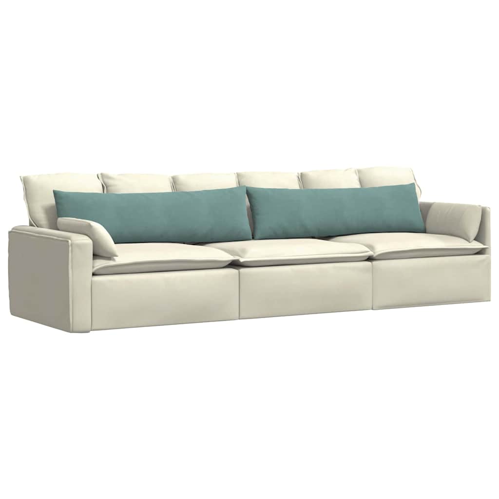 Kanapé párnák 2 pcs Tengeri Zöld 145 x 40 cm Bársonyos szövet