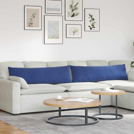Kanapé párnák 2 pcs Rendőrségi kék 145 x 40 cm Bársonyos szövet