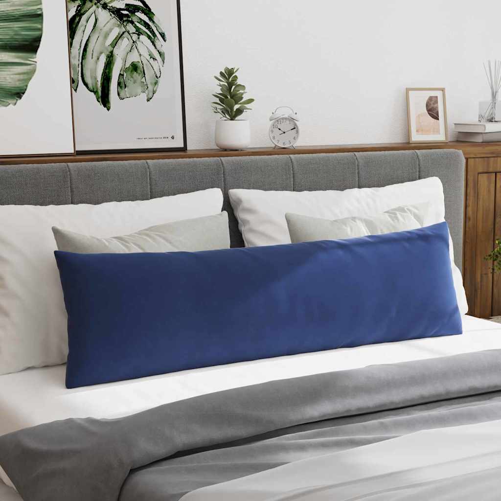 Kanapé párnák 2 pcs Rendőrségi kék 145 x 40 cm Bársonyos szövet