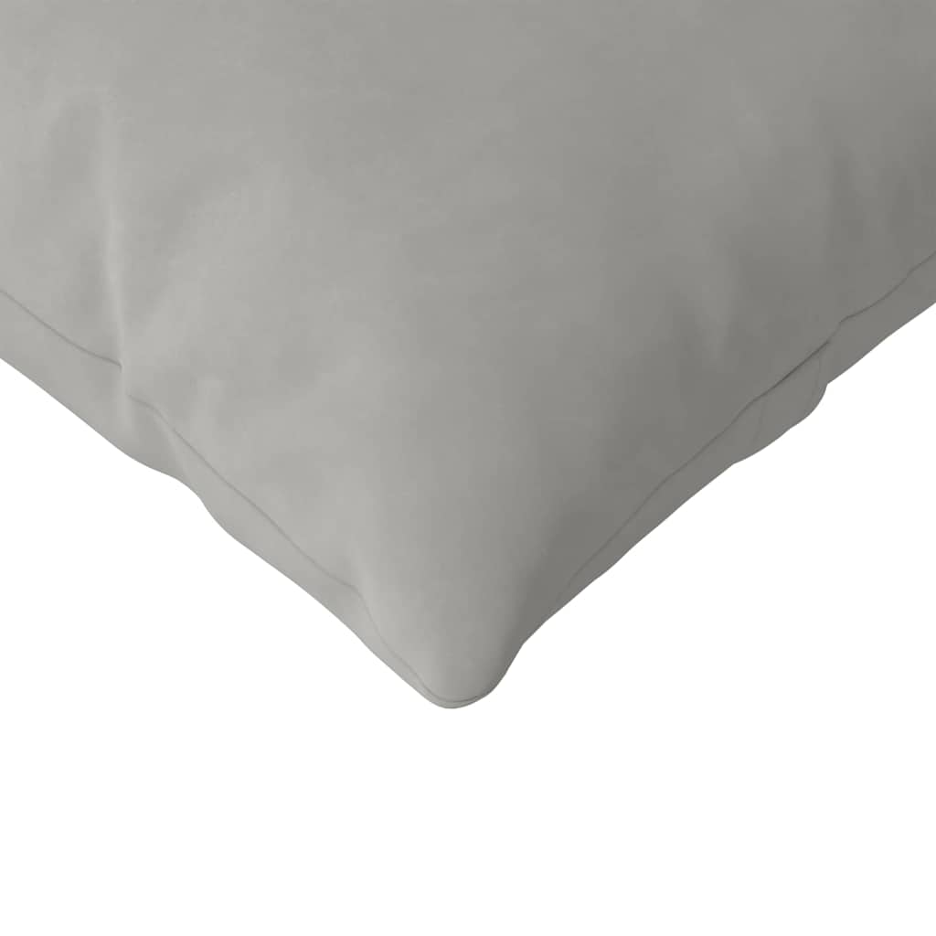 Kanapé párnák 2 pcs Világosszürke 145 x 40 cm szövet