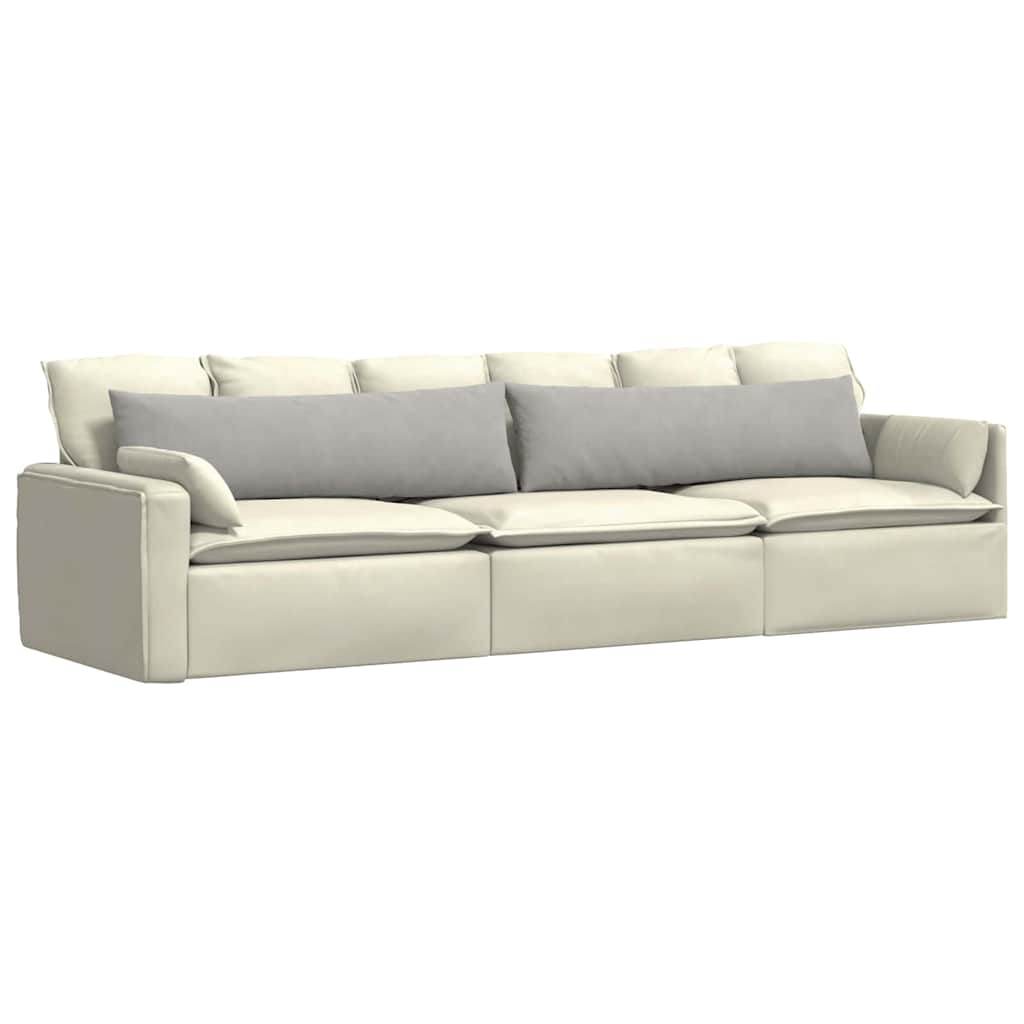 Kanapé párnák 2 pcs Világosszürke 145 x 40 cm szövet