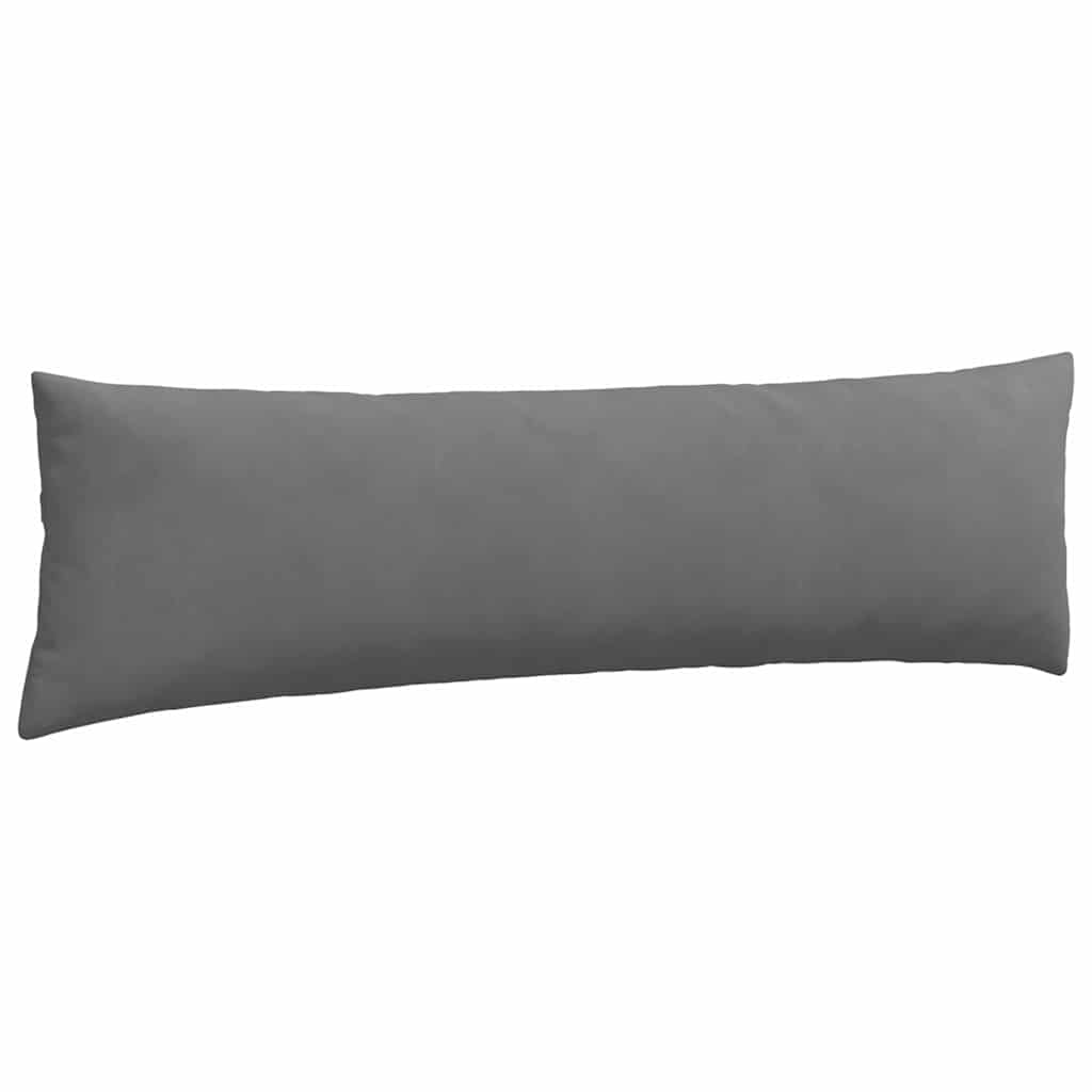 Kanapé párnák 2 pcs Sötétszürke 145 x 40 cm szövet