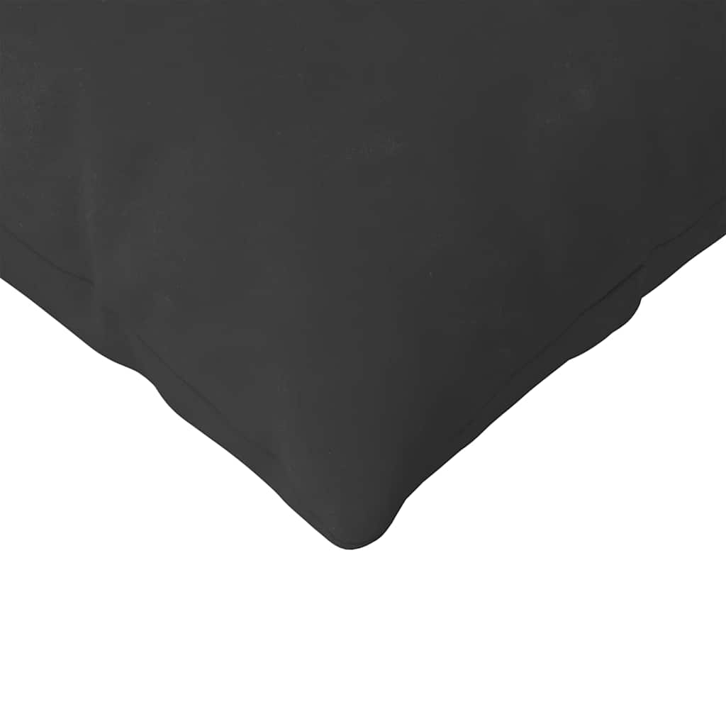 Kanapé párnák 2 pcs Fekete 145 x 40 cm szövet