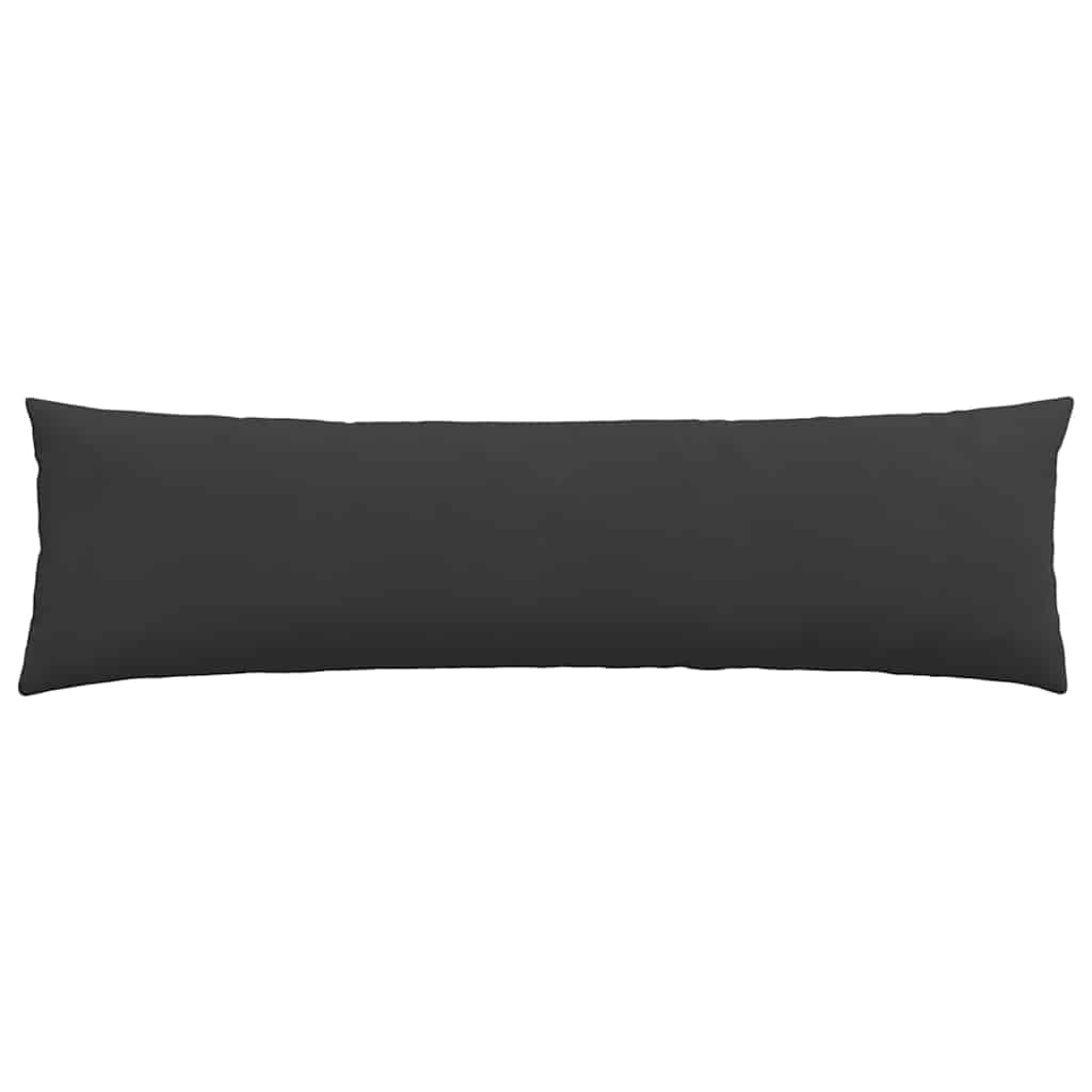Kanapé párnák 2 pcs Fekete 145 x 40 cm szövet