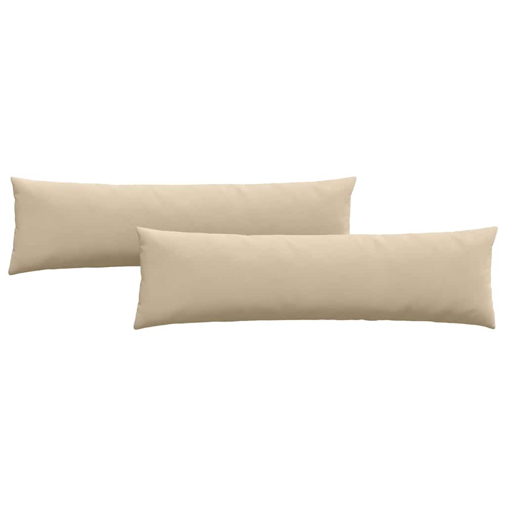 Kanapé párnák 2 pcs Krém 145 x 40 cm szövet