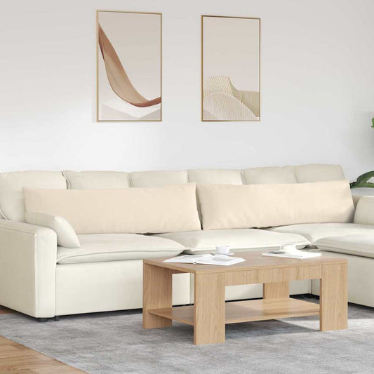 Kanapé párnák 2 db szövet Bézs 145 x 40 cm
