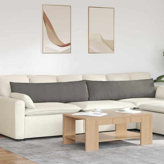 Kanapé párnák 2 pcs Világosszürke 145 x 40 cm Bársonyos szövet