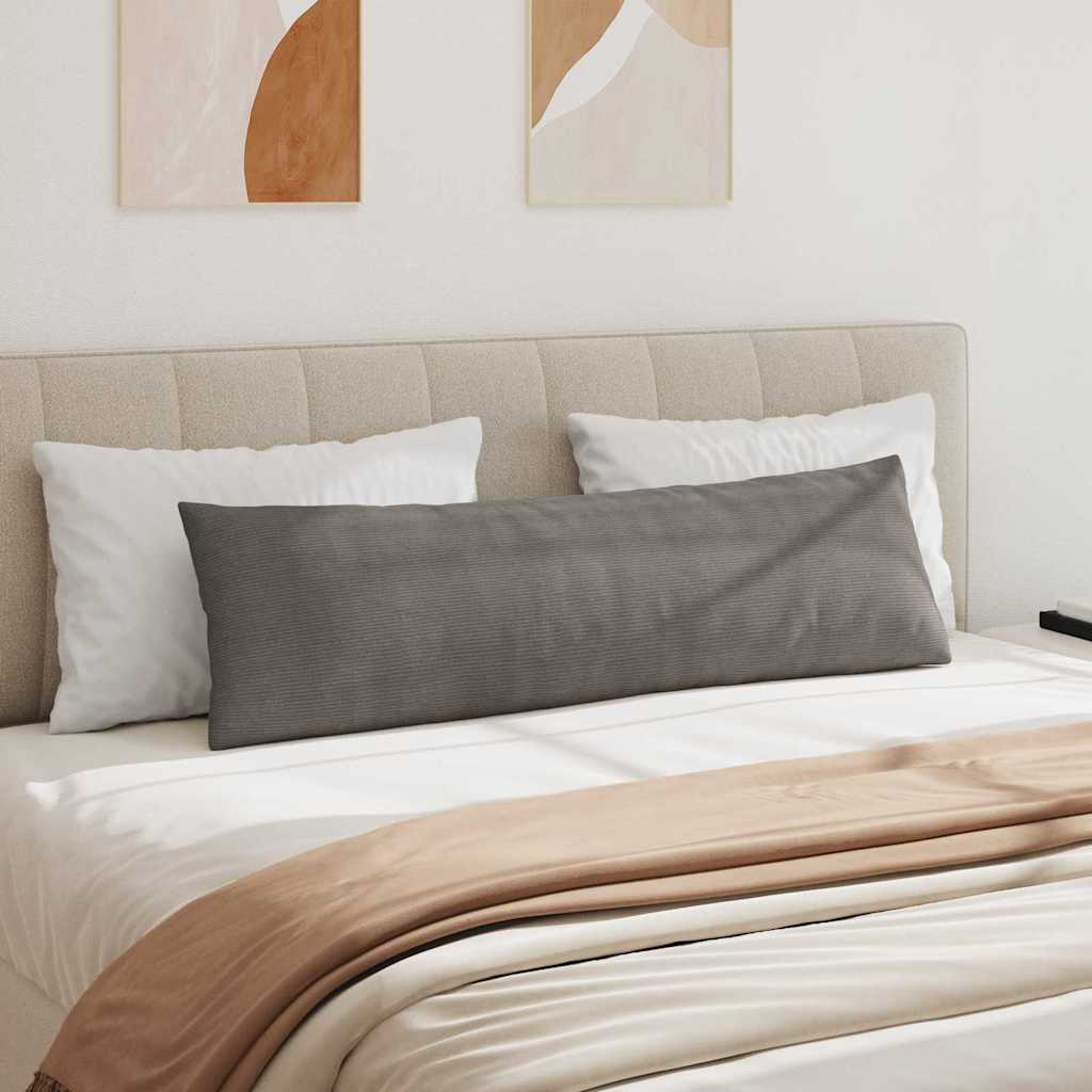 Kanapé párnák 2 pcs Világosszürke 145 x 40 cm Bársonyos szövet