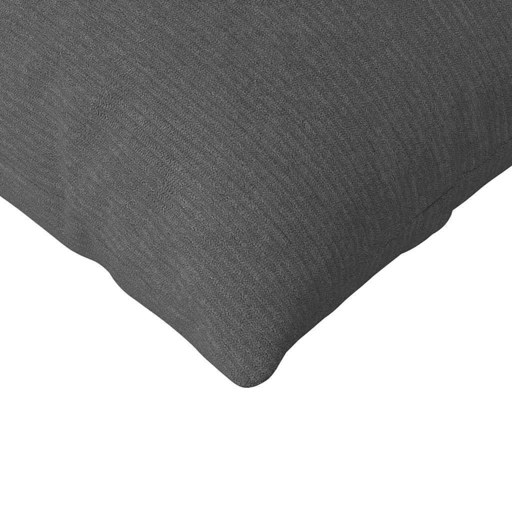 Kanapé párnák 2 pcs Sötétszürke 145 x 40 cm Bársonyos szövet