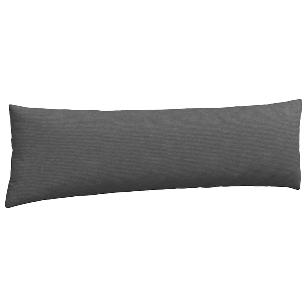 Kanapé párnák 2 pcs Sötétszürke 145 x 40 cm Bársonyos szövet