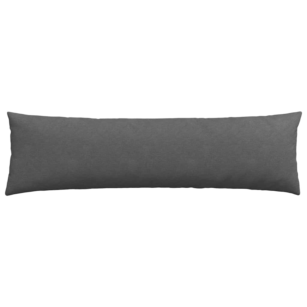 Kanapé párnák 2 pcs Sötétszürke 145 x 40 cm Bársonyos szövet