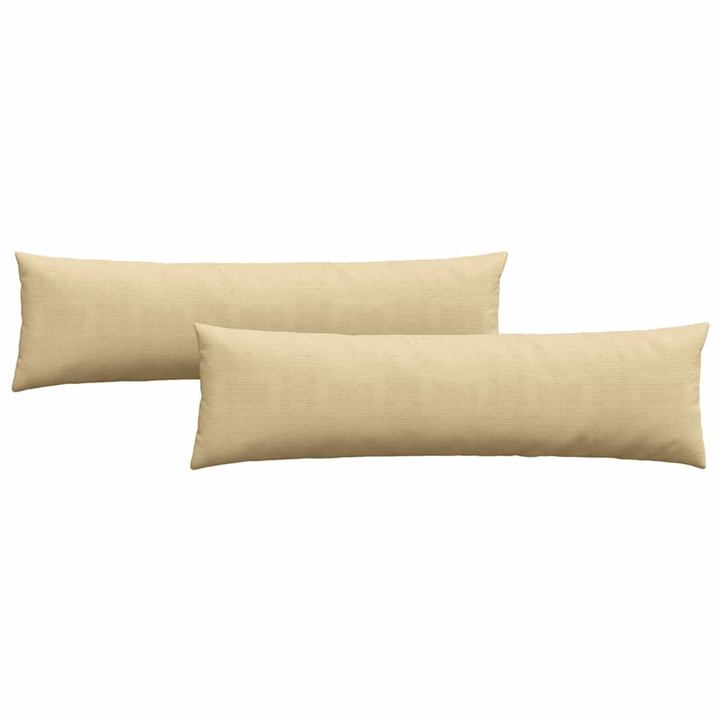 Kanapé párnák 2 pcs Szürke zöld 145 x 40 cm Bársonyos szövet