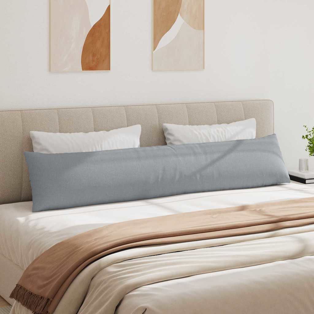 Kanapé párnák 2 pcs szövet Világosszürke 200 x 40 cm