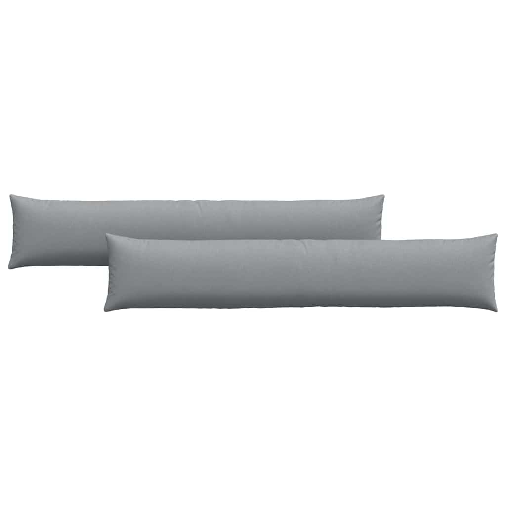 Kanapé párnák 2 pcs szövet Világosszürke 200 x 40 cm