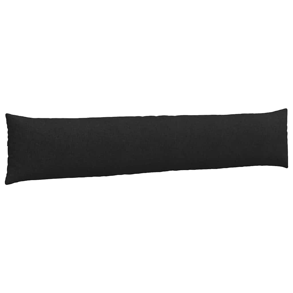 Kanapé párnák 2 pcs Fekete 200 x 40 cm szövet
