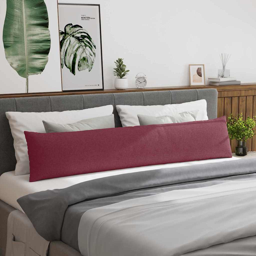 Kanapé párnák 2 pcs Bordó 200 x 40 cm szövet
